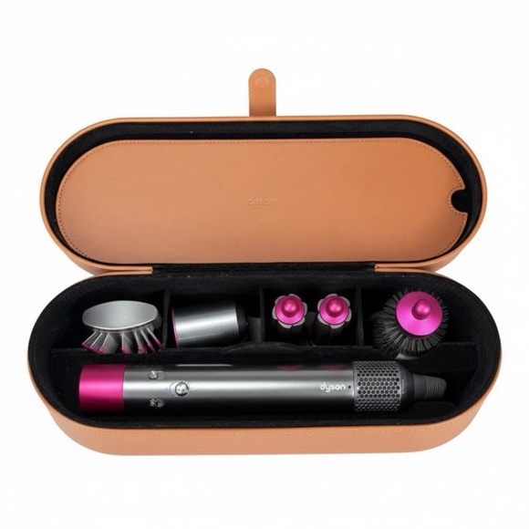 Dyson Hair Tool Set with Vibrant Pink Highlights